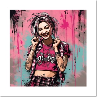 Grunge Girl Posters and Art